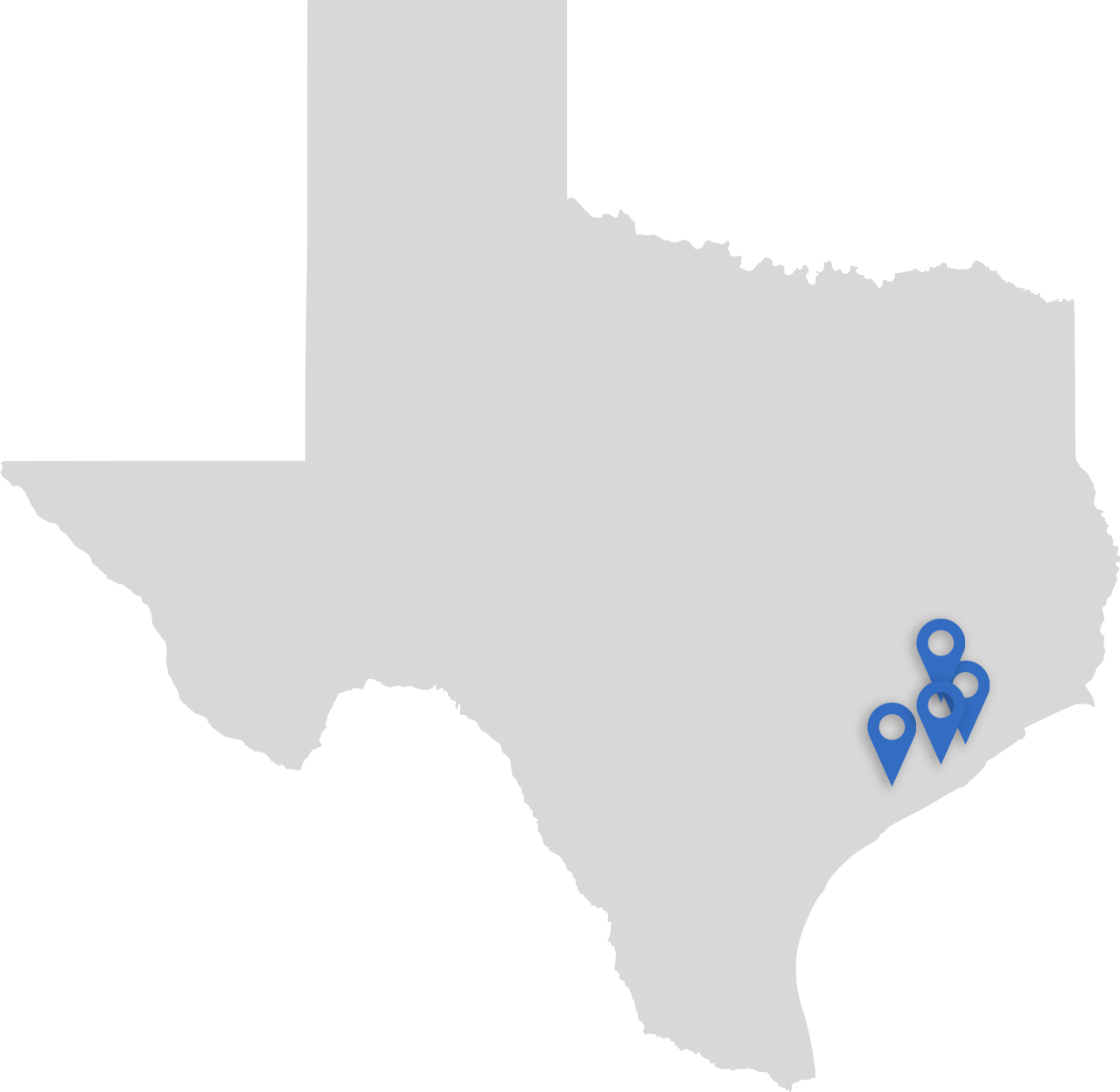 Coburn Chiropractic - texas map silhouette
